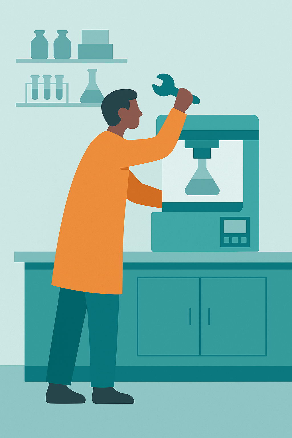 Installation of lab equipment